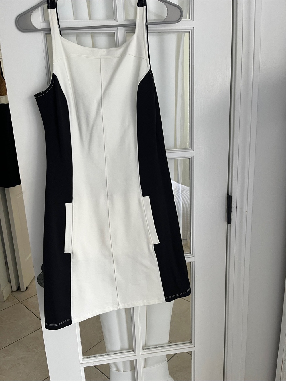 Classic Black & White A-Line Dress